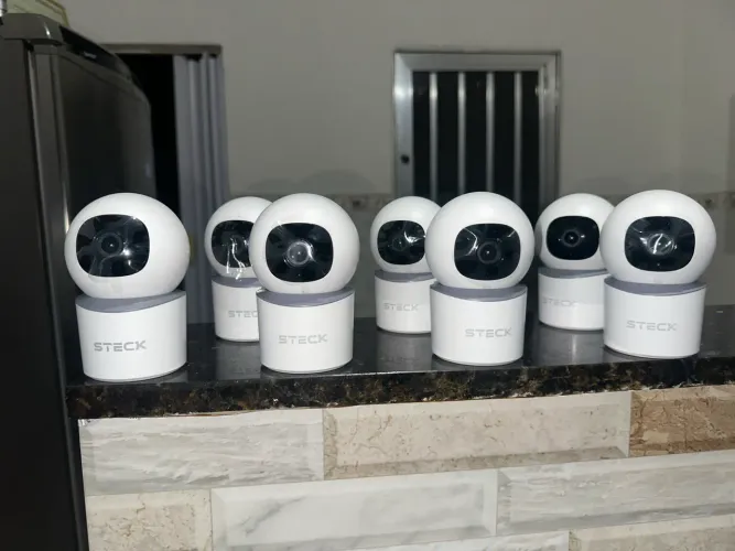 Kit 7 Câmeras de Segurança Interna 360° SCAM3BS1 