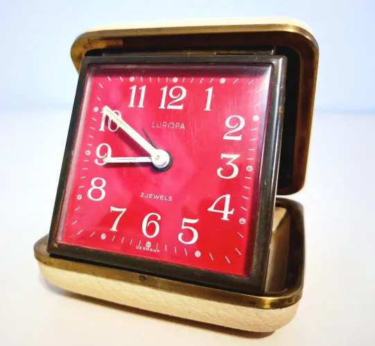 RELÓGIO DESPERTADOR ANTIGO EUROPA - GERMANY | 2 JEWELS | 1987