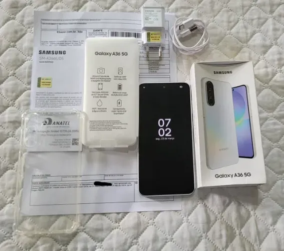 Samsung A36 256GB Zero na Caixa, NF e Garantia, prova Dagua, avalio Troca, Parcelo Cartão