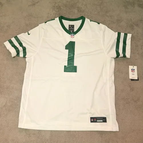 Camisa de jogo Nike do Ahmad Sauce Gardner tamanho XL , New York Jets - Legacy White