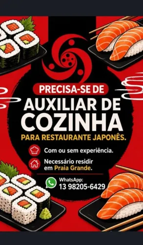 Precisa-se de cozinheiro