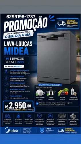 Promoção Lava-louça Midea 14 serviço 