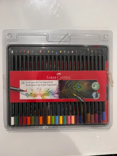 24 eco lápis de cor super soft