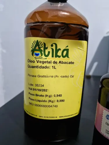 Óleo de Abacate 1L (Átika Insumos)