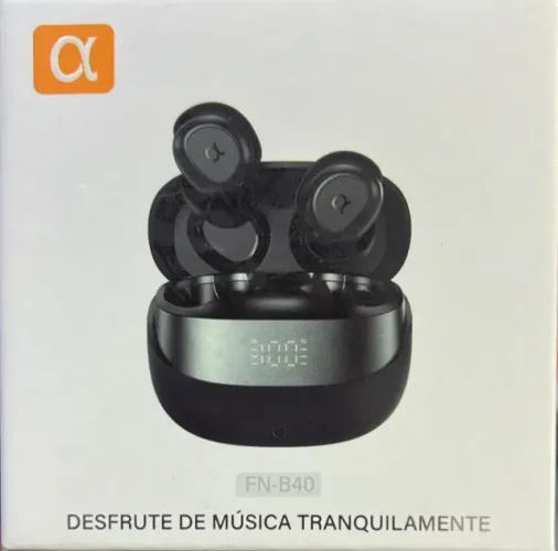 Fone de Ouvido Bluetooth Sem Fio A'Gold FN-B40 Pro+ Preto IPX Anti Ruído