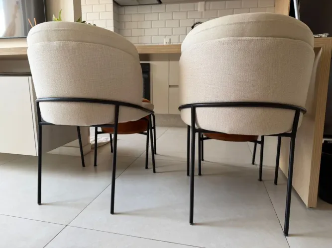 Cadeira Linho Off White