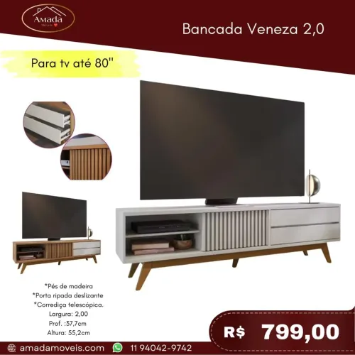 Bancada Veneza 2,0 - à pronta entrega