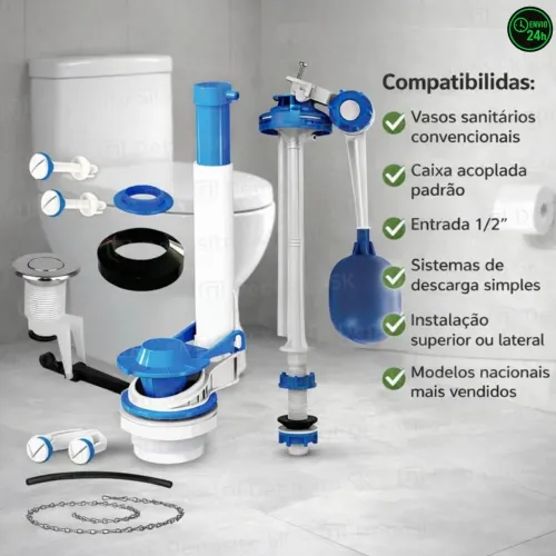 Mecanismo Completo Para Caixa Acoplada