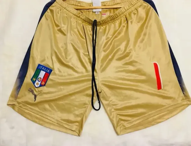 Calção Itália Buffon (FIFA World Cup 2006) De Jogo!