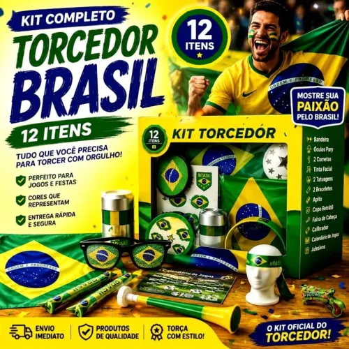 Kit Completo Torcedor do Brasil 