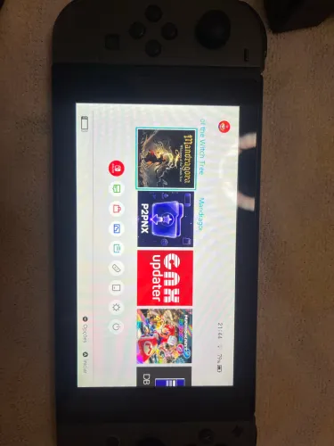 Nintendo switch v1 desbloqueado com jogos instalados