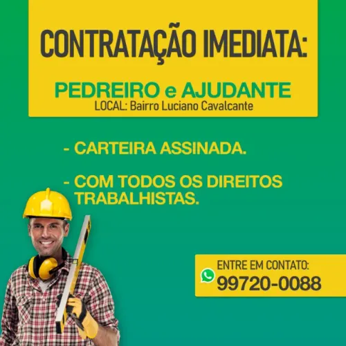 Pedreiro e Ajudante