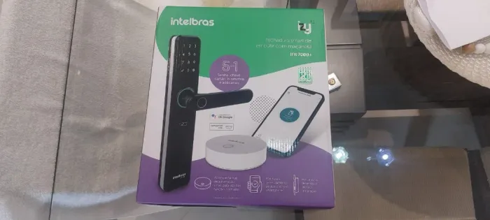 Fechadura Digital Intelbras Ifr 7000+ Tag Hub Biometria