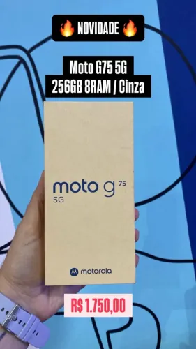 Moto G75 5G 258GB / 8GB RAM / Cinza / Lacrado - Loja Fisica