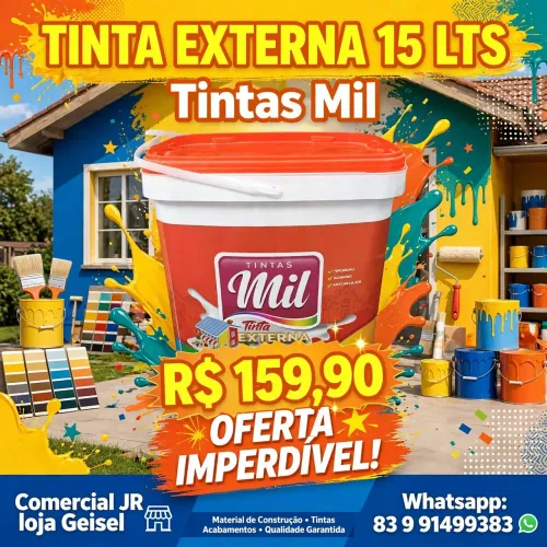 Tinta EXTERNA mil 15 litros - Branco