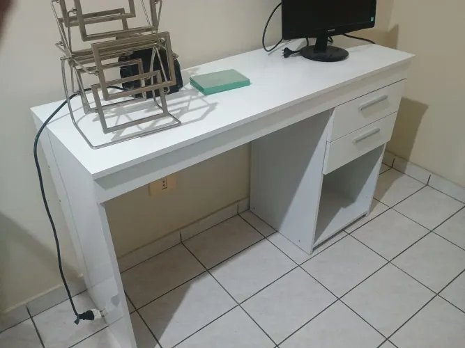 Escrivaninha 2 Gavetas Notável Office Branco