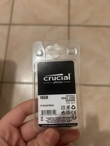 Memória Ram Crucial 16gb Ddr4 2400mhz Para Notebook (Usado)