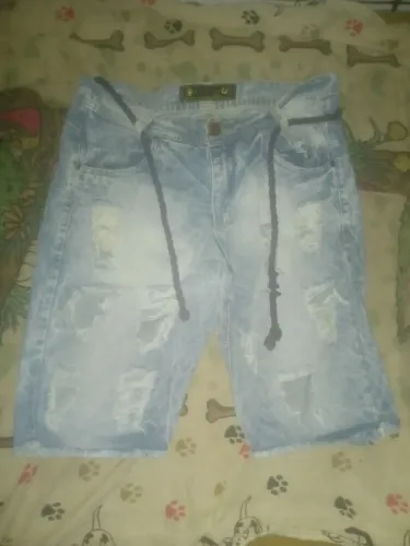 Calção Jeans masculino com cadarço!