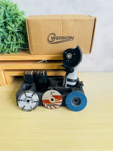 Esmerilhadeira Angular Portátil 18V | 2 Baterias | Kit com 3 Discos | Entrega Imediata