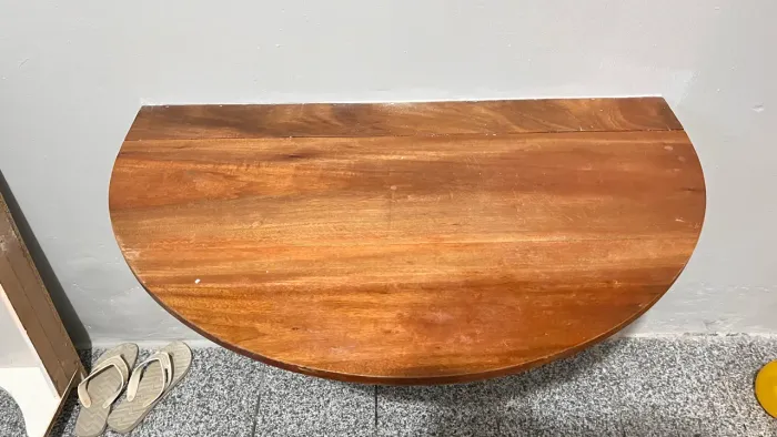 MESA DE ESTUDO MADEIRA ANGELIM DOBRÁVEL