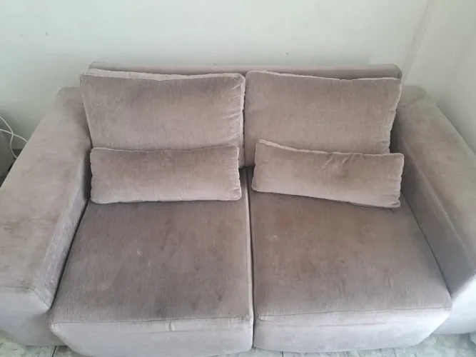 Conjunto Sofá Retrátil 5 Lugares - 2 e 3 Lugares - Madeira Nobre