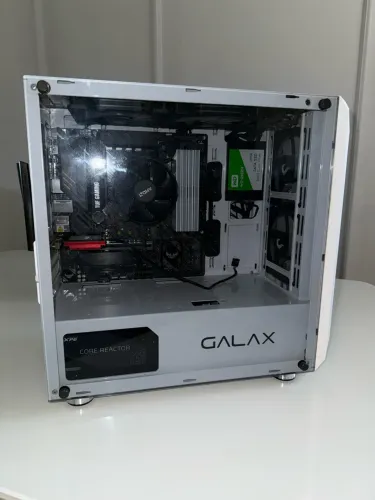 Pc completo 5500x3d, b550mplus,32gb , ssd 400gb, fonte 850w, gabinete galax - EXCELENTE