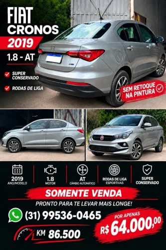 Fiat Cronos Drive 1.8 16V Flex AUT 2019