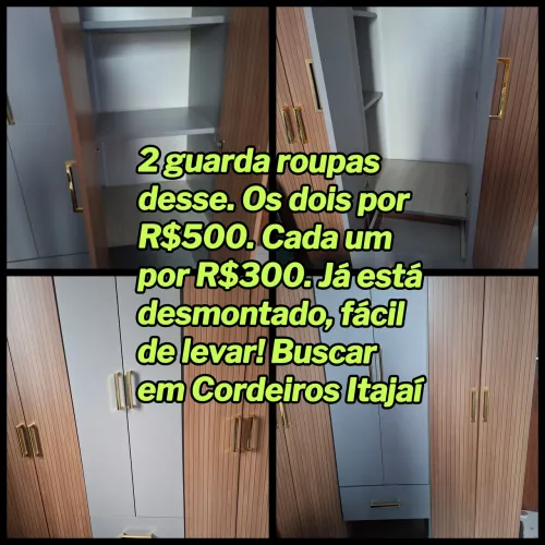 2 guarda roupas (já desmontado)