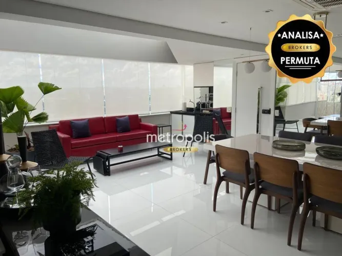 Cobertura com 3 dormitórios à venda, 199 m² por R$ 2.699.000,00 - Centro - Santo André/SP