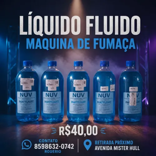LÍQUIDO FLUIDO MAQUINA DE FUMAÇA PROFISSIONAL PARTYLIGHT 
