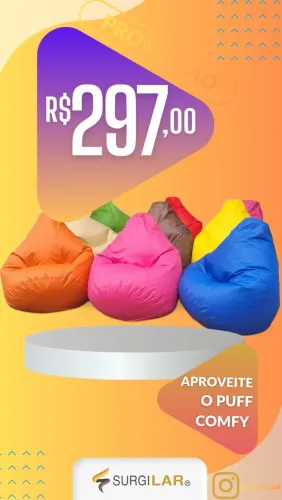 PUFF COMFY COM O MELHOR PREÇO DE TODOS!!