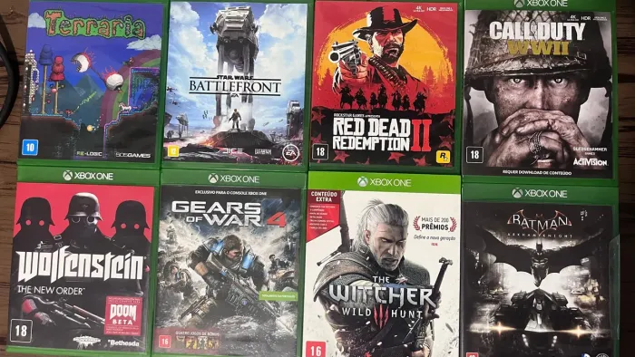 Lote de jogos de xbox one