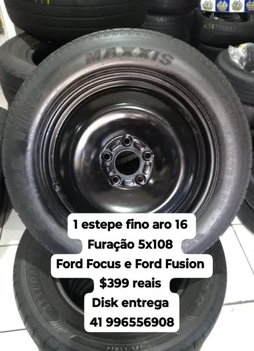 Estepe Ford Focus e Ford Fusion aro 16roda e pneu pronto Disk entrega