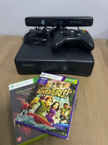 xbox 360 slim 500gb kinect desbloqueado