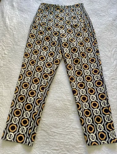 Calça com elastano cós alto Zara