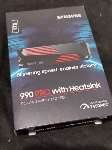 SAMSUNG Memória SSD 2TB NVMe 990 PRO M.2 Preto (com dissipador de calor)