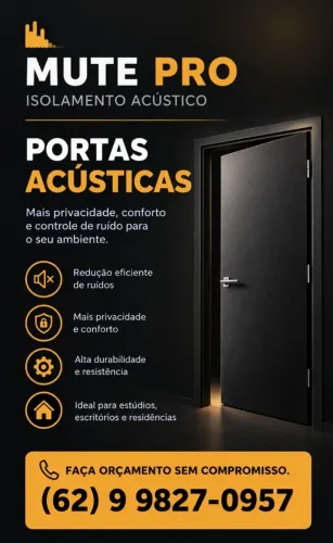 Porta Acústica | Porta de Isolamento Acústico