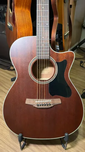 Violão Crafter HT-100CEMH Mogno Mini Jumbo Aço Eletroacústico 
