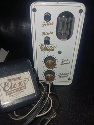 Phono Preamp Valvulado Elc107 Magnetic Pickup