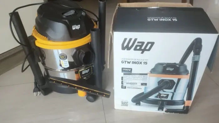 Aspirador de Pó WAP GTW 15 Inox - Usado e com Avarias