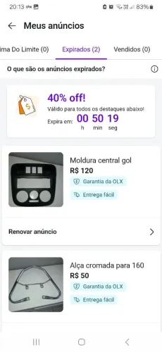 Moldura central gol G4