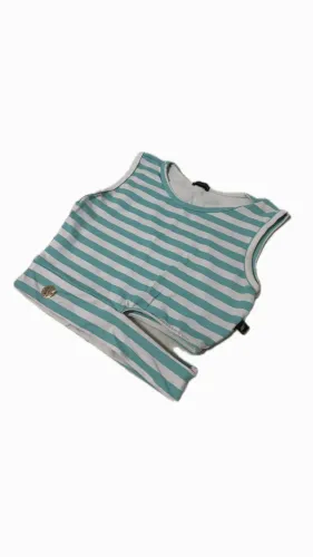 Cropped listrado pimenta doce