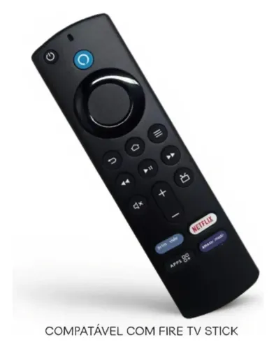 CONTROLE REMOTO PARA FIRE STICK TV COM COMANDO DE VOZ ALEXA