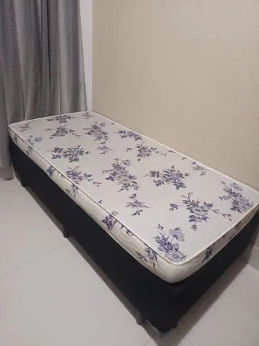Cama box solteiro com colchão