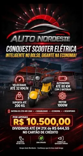 Scooter X13 0km 100% elétrica