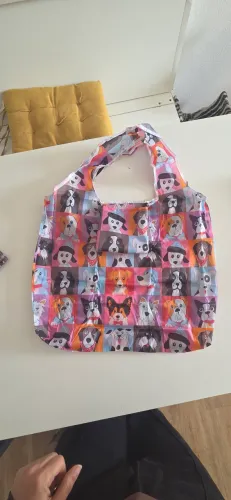 Sacola reutilizável estampa cachorro ou gato