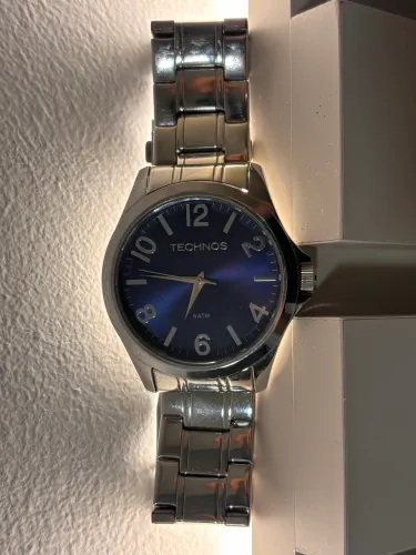 Relógio Technos Original 2035MCW Aço Inox Azul - Elegante