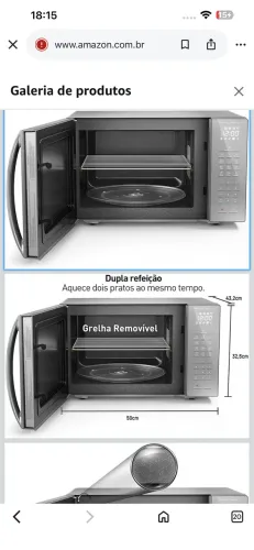 Microondas Panasonic Style GRIIL / 34L / Inox