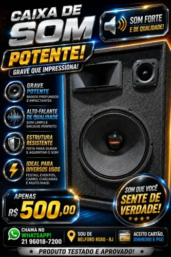 Vendo essa caixa de som profissional 350rms