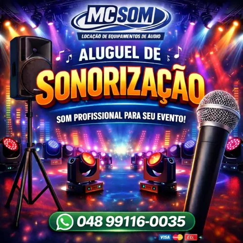 Aluguel de som